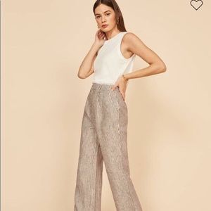 Reformation Cello Pants in Vineyard NWT